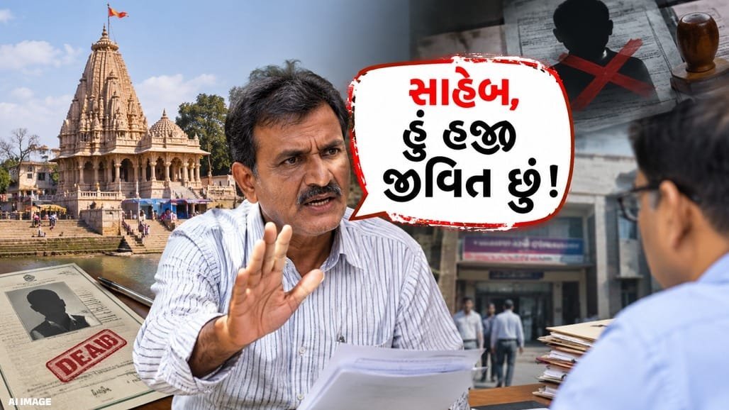 જીવતા ટ્રસ્ટીને નોટરી દ્વારા મૃત જાહેર કરવાનો ચોંકાવનારો કિસ્સો, સુરત કચેરીમાં પહોંચ્યા અશ્વિનભાઈએ કહ્યું 'હું હજી જીવિત છું'