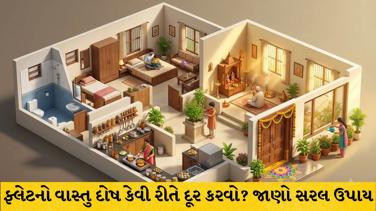 ફ્લેટમાં વાસ્તુ દોષ દૂર કરવા તોડફોડ કરવાની જરૂર નહીં, અપનાવો આ સરળ ઉપાયો