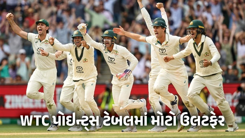 WTC પોઈન્ટ ટેબલમાં ભારે ઉલટફેર: દક્ષિણ આફ્રિકાની હારથી ન્યૂઝીલેન્ડ બીજા સ્થાને, ઓસ્ટ્રેલિયા ટોચ પર