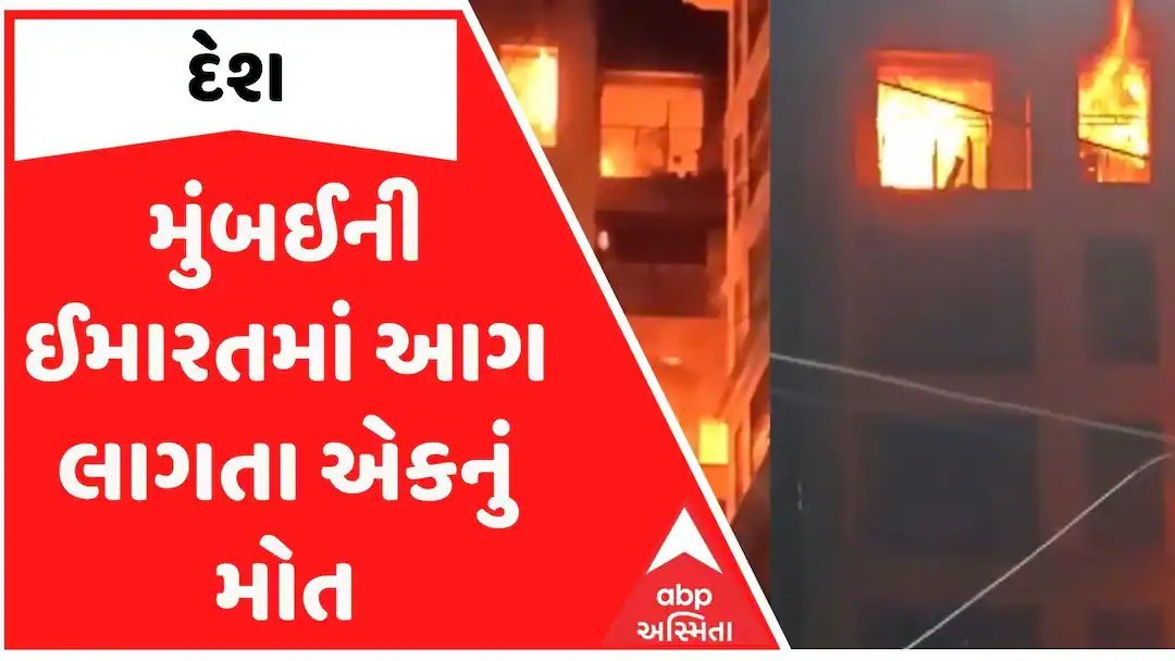 મુંબઈની ઈમારતમાં ભીષણ આગ: એક મહિલાનું મોત, 10થી વધુનું રેસ્ક્યૂ