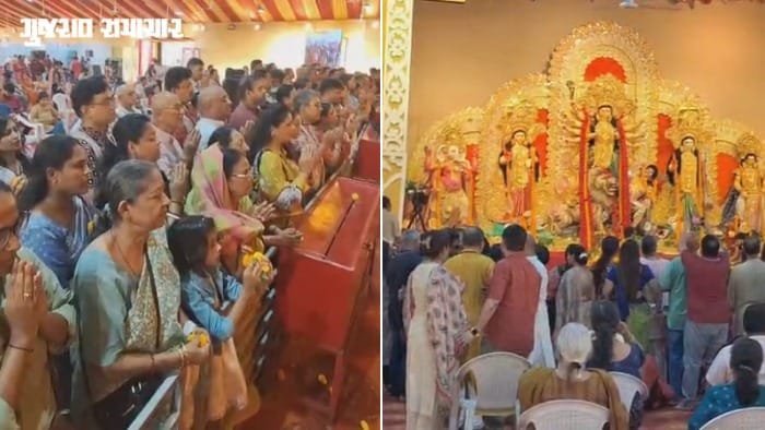 અમદાવાદમાં 89 વર્ષથી દુર્ગાપૂજાની પરંપરા: સિંધુભવન રોડ પર મહાષષ્ઠીથી દશેરા સુધી ઉજવણી