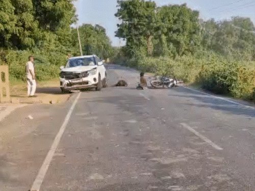 મહેસાણામાં હિટ એન્ડ રન: કિયા કારે બાઇકને ટક્કર મારી, 27 વર્ષીય યુવકનું મોત, બે ગંભીર