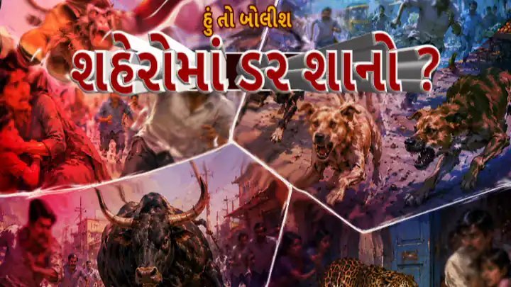 શહેરોમાં રખડતા પ્રાણીઓનો ત્રાસ: વડોદરામાં વાંદરા, પાટણમાં કૂતરાના હુમલા