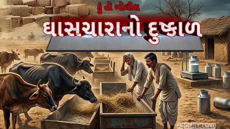 ગુજરાતમાં ઘાસચારાની અછત: પશુપાલકો મુશ્કેલીમાં, ભાવ ડબલ
