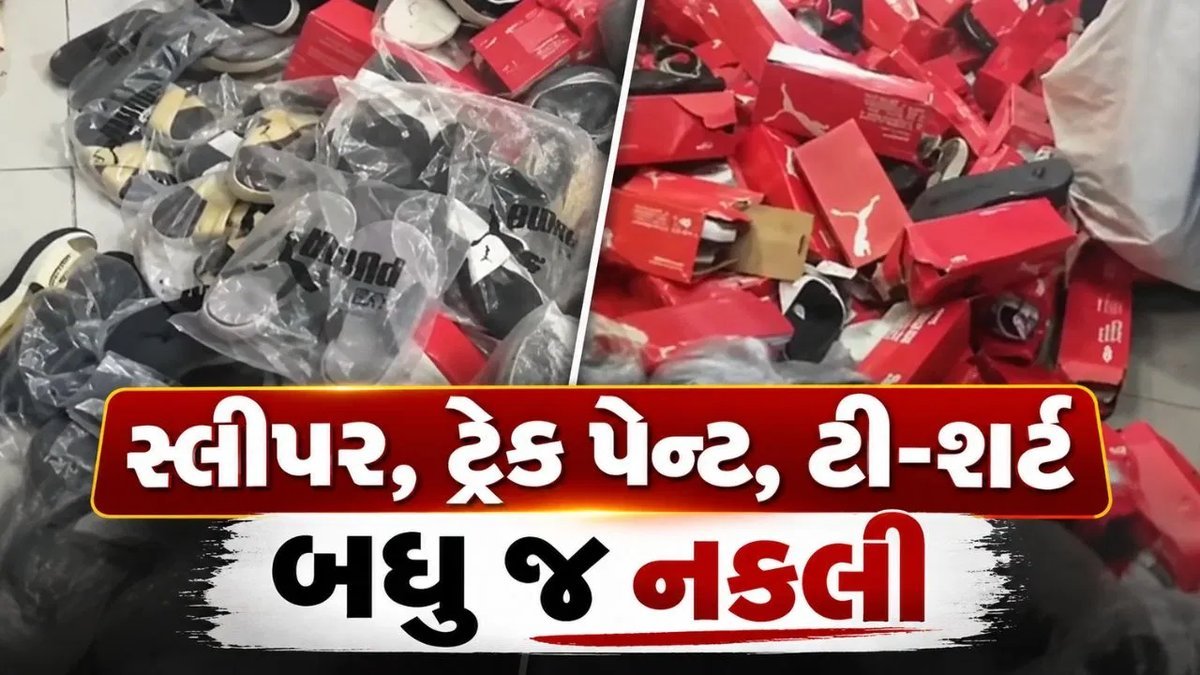 અમદાવાદના દાણીલીમડામાં નકલી બ્રાન્ડેડ પ્રોડક્ટ્સની દુકાનો પર દરોડા, ત્રણ વેપારી ઝડપાયા