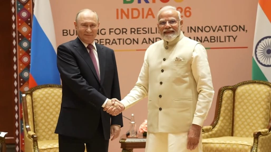 બ્રિક્સ સમિટ 2026: ભારત મંડપમ ખાતે મોદી-પુતિન બેઠક, 2030 સુધીમાં 100 બિલિયન ડોલર વેપારનું લક્ષ્ય