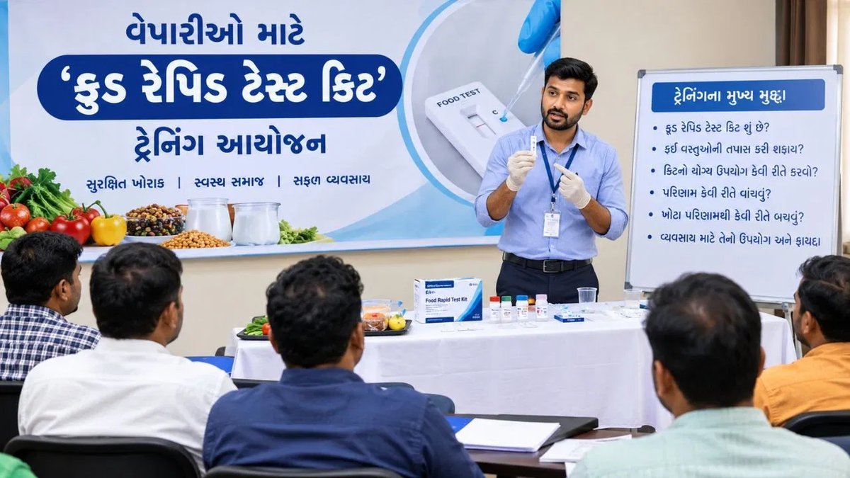 અમદાવાદમાં વેપારીઓને ફૂડ રેપિડ ટેસ્ટ કિટની તાલીમ, માત્ર 15 દુકાનો પાસે જ કિટ