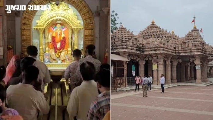 ધોળકાના ગણપતિપુરા મંદિરમાં 6 ફૂટ ઊંચી જમણી સૂંઢવાળી સ્વયંભૂ ગણપતિની અનોખી મૂર્તિ