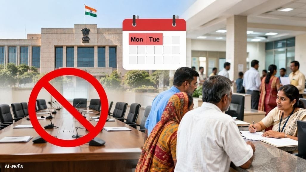 ગાંધીનગર સચિવાલય સહિત રાજ્યની તમામ સરકારી કચેરીઓમાં સોમ-મંગળ મીટિંગ પર ફરી પ્રતિબંધ