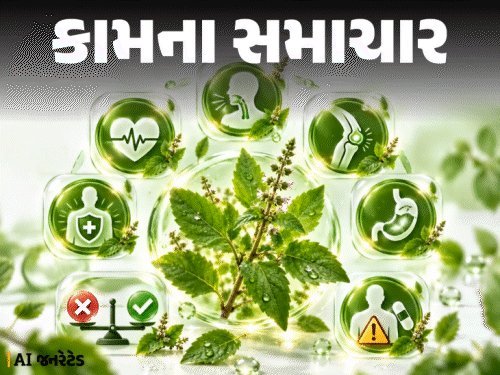 તુલસી: આયુર્વેદની 'ઔષધીઓની રાણી', જાણો તેના ફાયદા અને સાવચેતીઓ