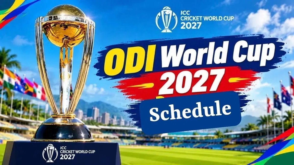 વર્લ્ડકપ 2027: ભારતની પહેલી મેચ 7 ઓક્ટોબરે ઓસ્ટ્રેલિયા સામે, 10 ઓક્ટોબરે પાકિસ્તાન સાથે ટકરાવ